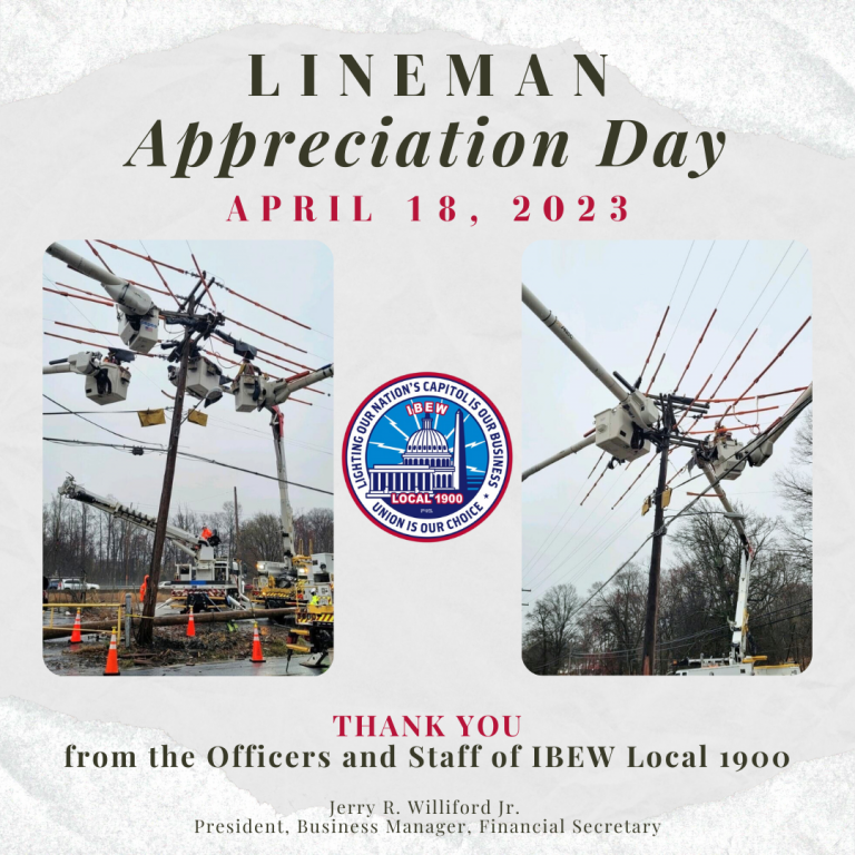 Lineman Appreciation Day IBEW Local 1900